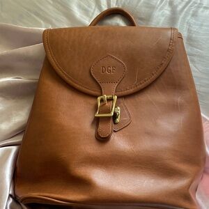 Brown Leather Women's Backpack